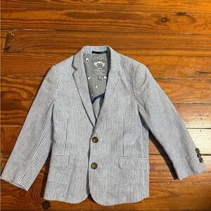 Appaman Navy and White Striped Kids Blazer